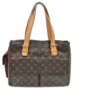 LOUIS VUITTON Multipli Cite Shoulder Bag Monogram Leather Brown
